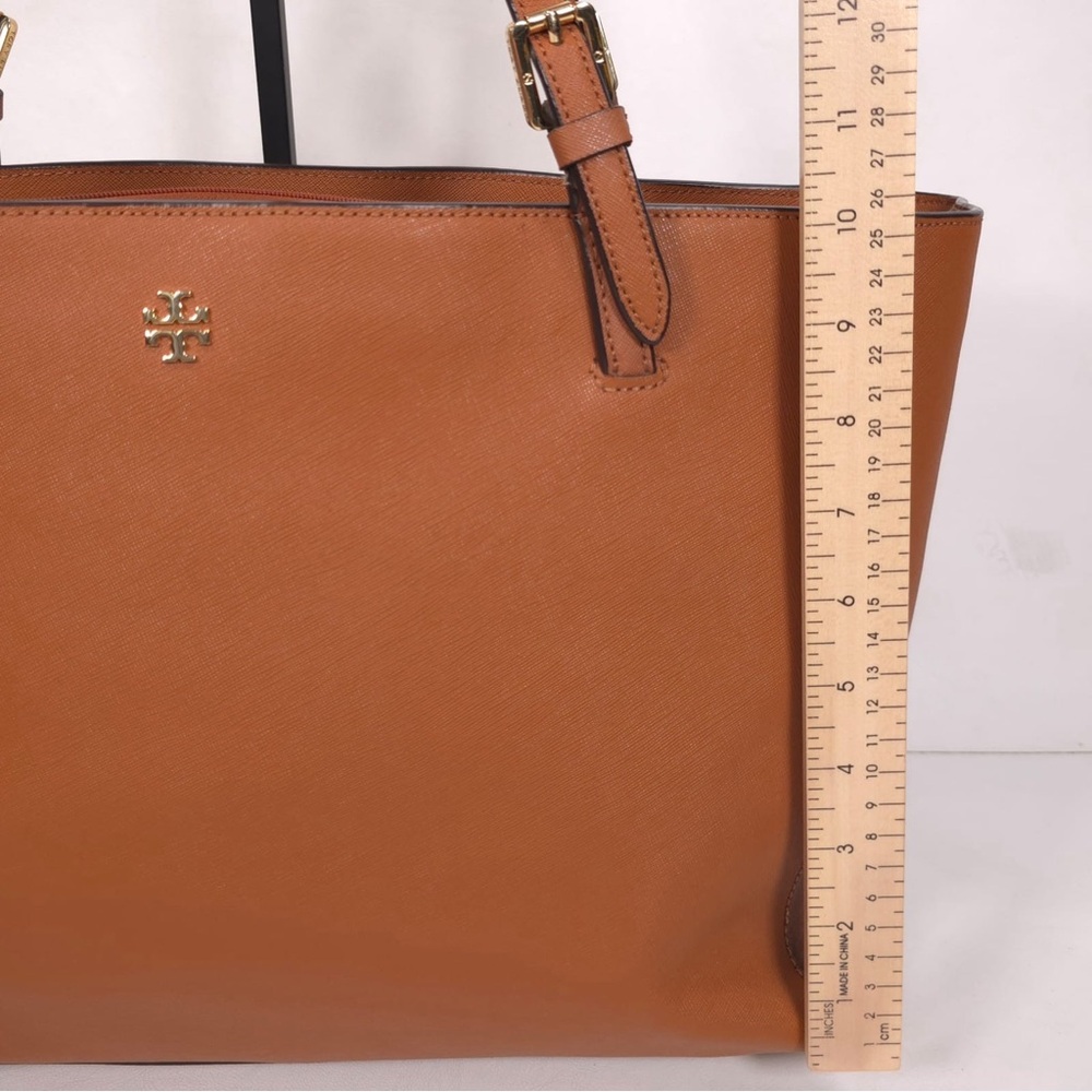 TORY BURCH Brown Leather Large York Buckle Tote‎ - Picture 5 of 15